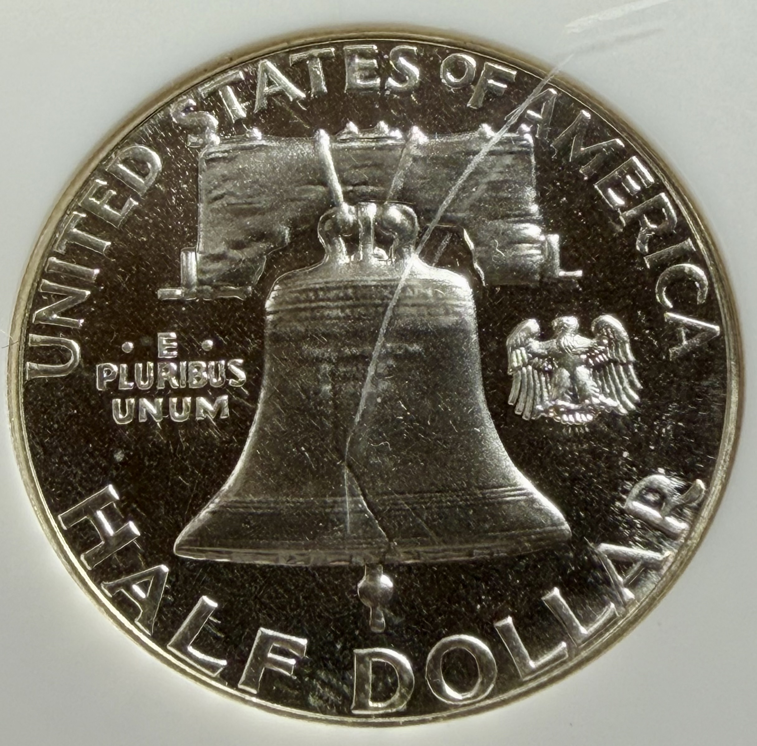 1961 FRANKLIN PROOF HALF view 3