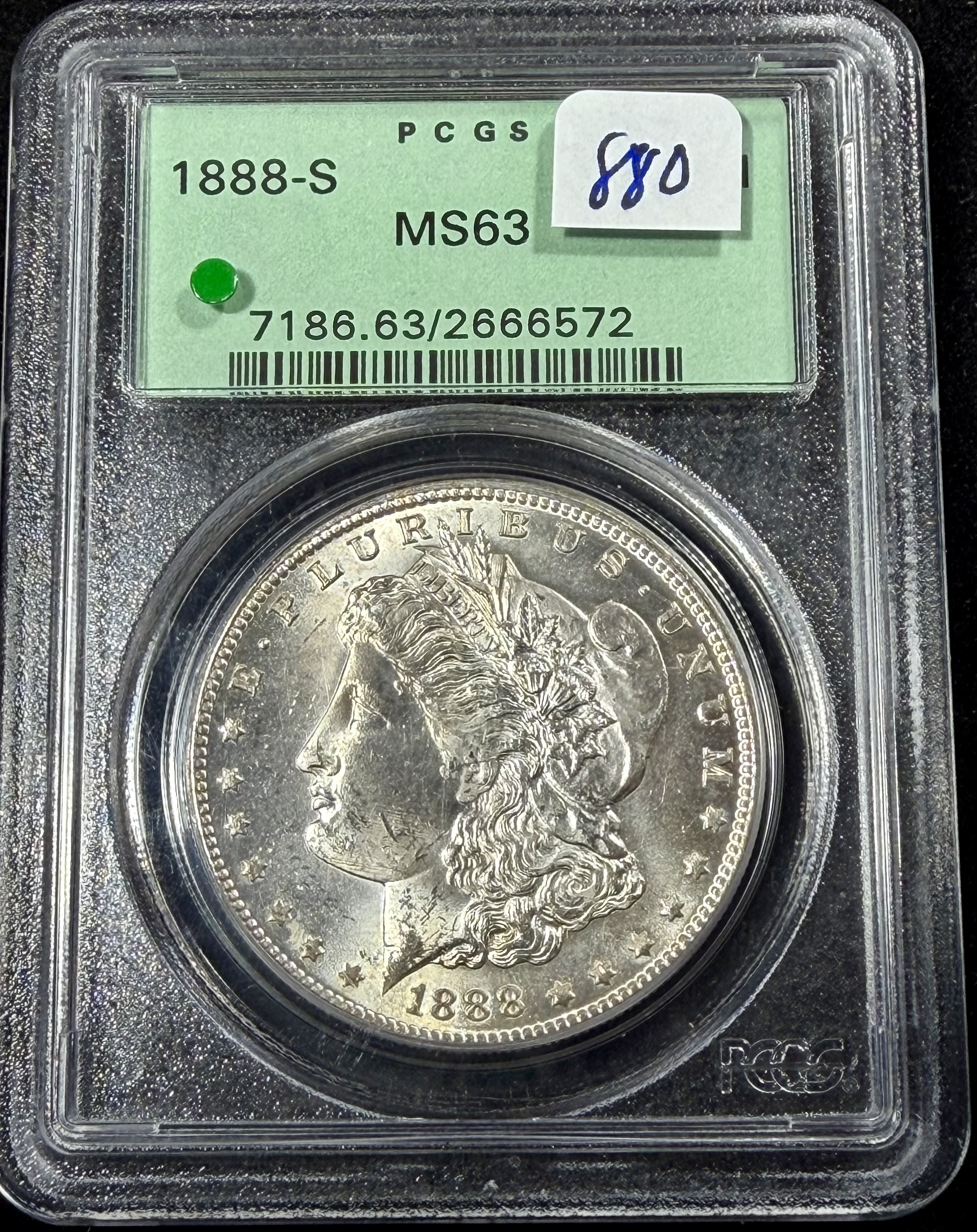 1888 S MORGAN DOLLAR OGH