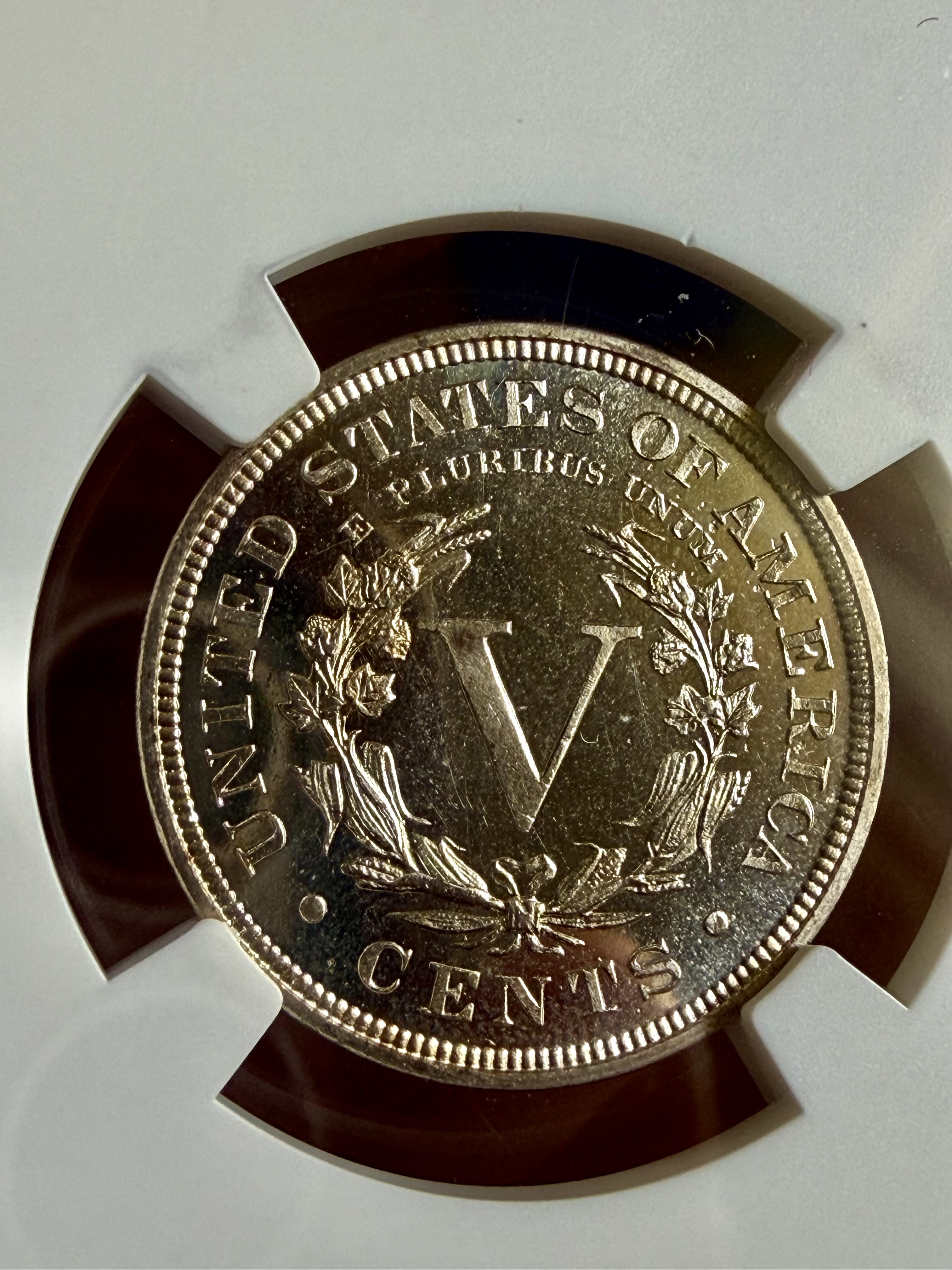 1896 PF66+ CAMEO V NICKEL view 3