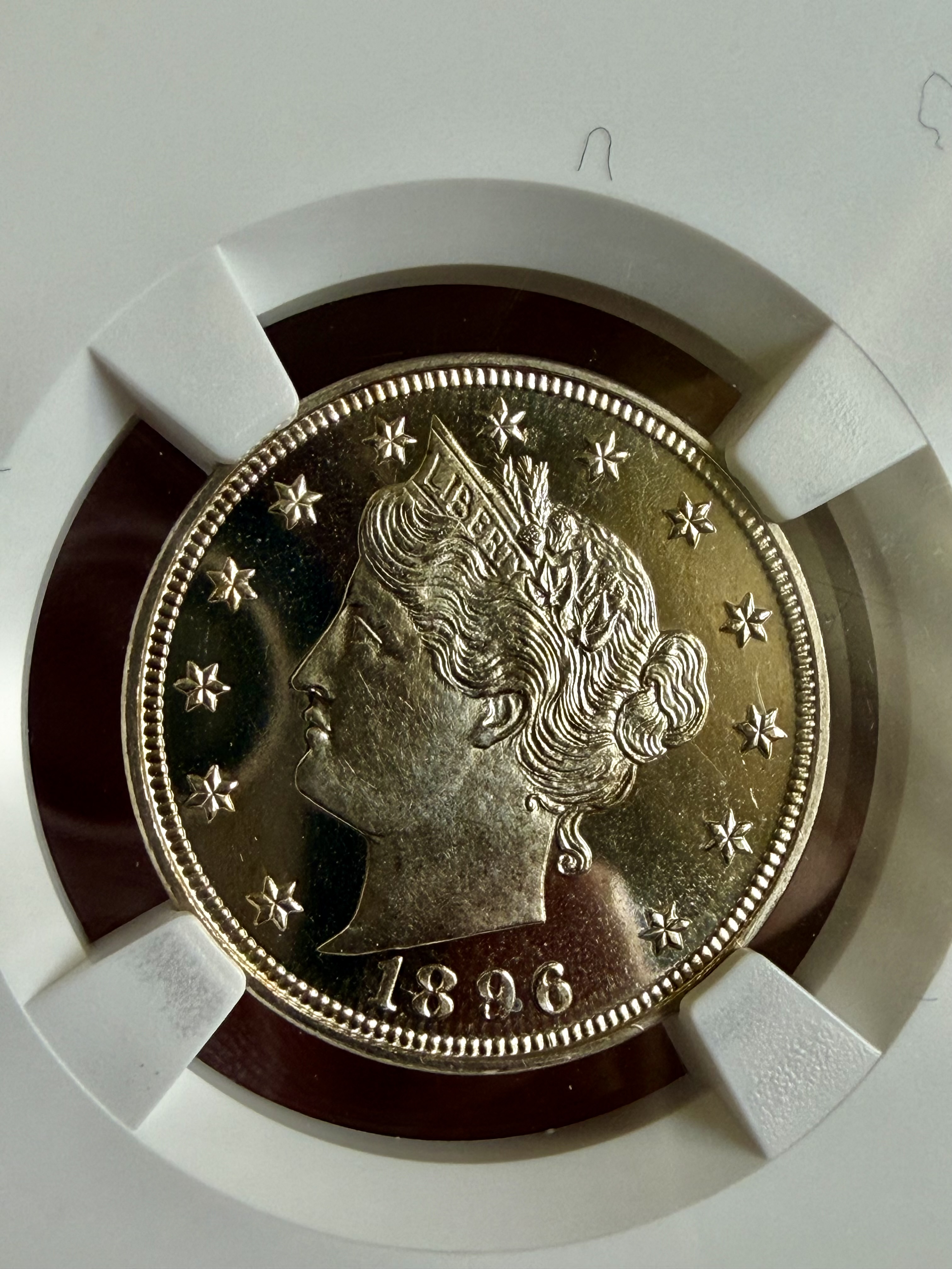 1896 PF66+ CAMEO V NICKEL view 2