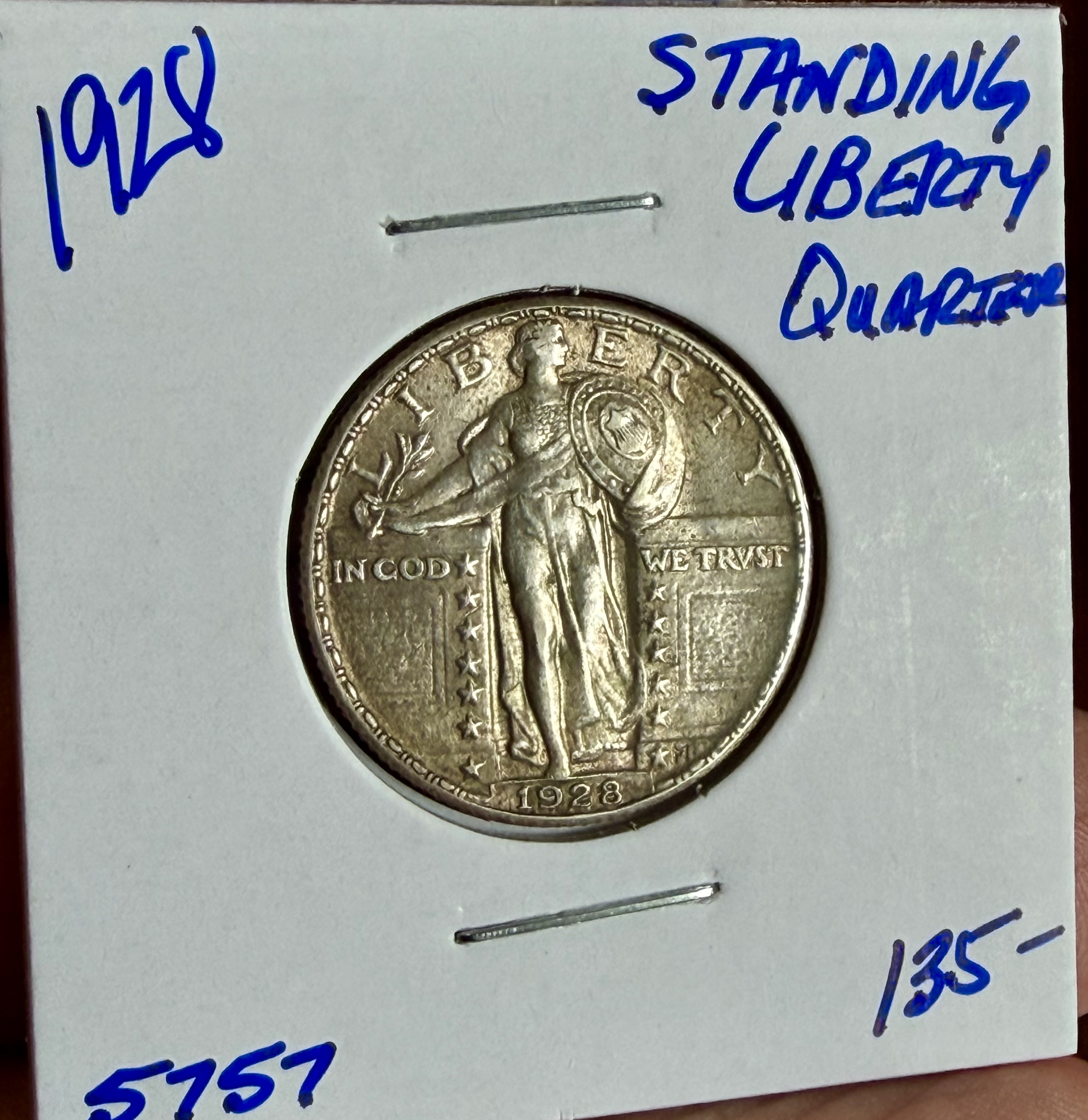 1928 STANDING LIBERTY QUARTER 