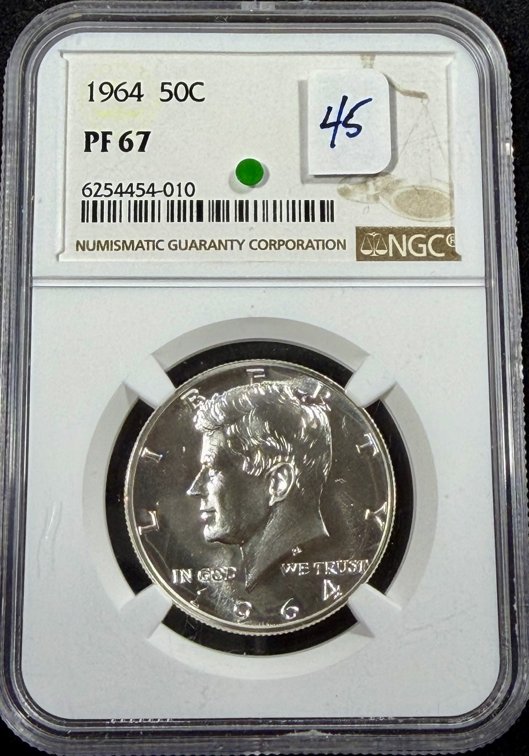 1964 PROOF KENNEDY HALF