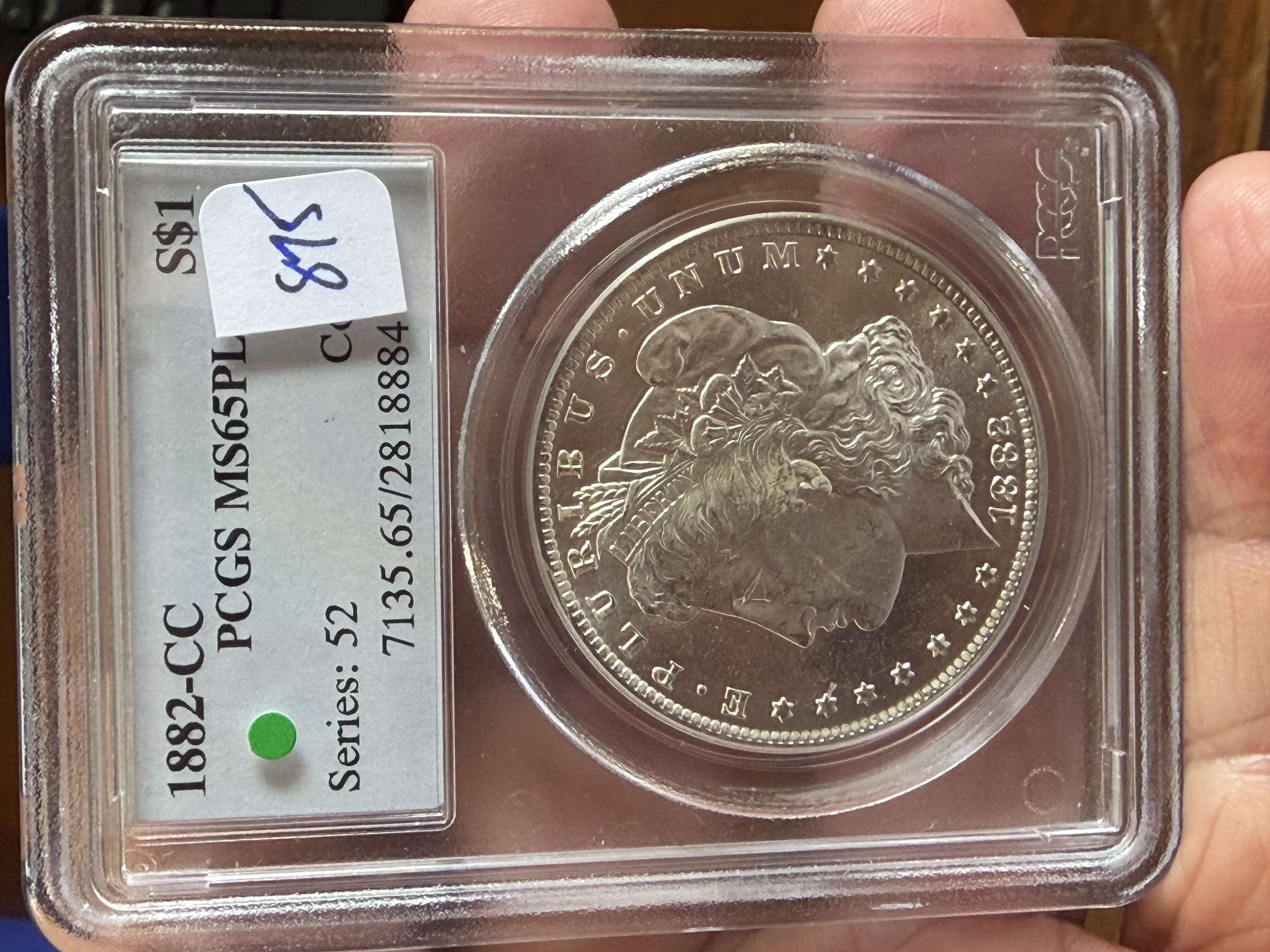 1882 CC MS65PL MORGAN