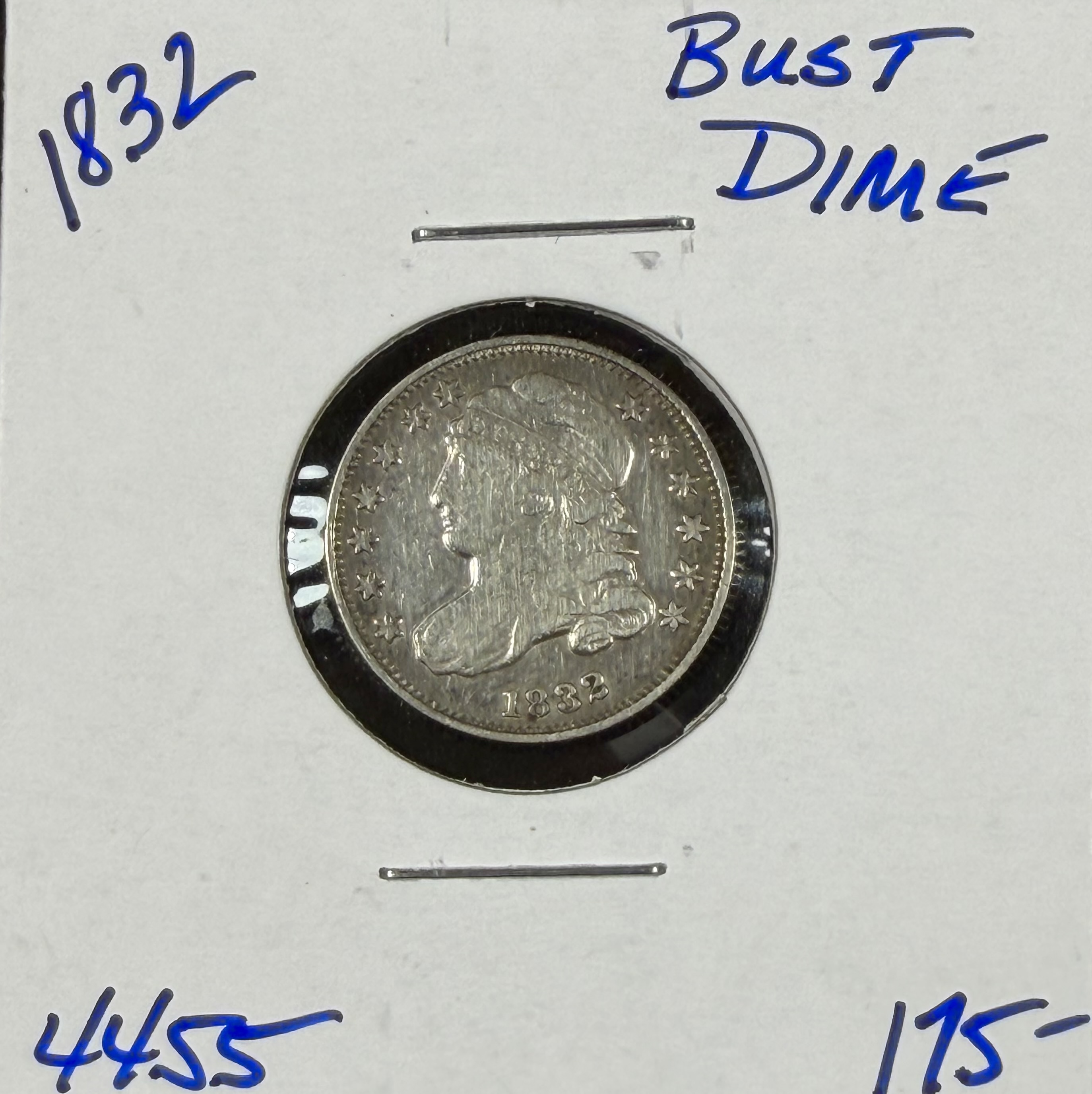 1832 Bust Dime view 3