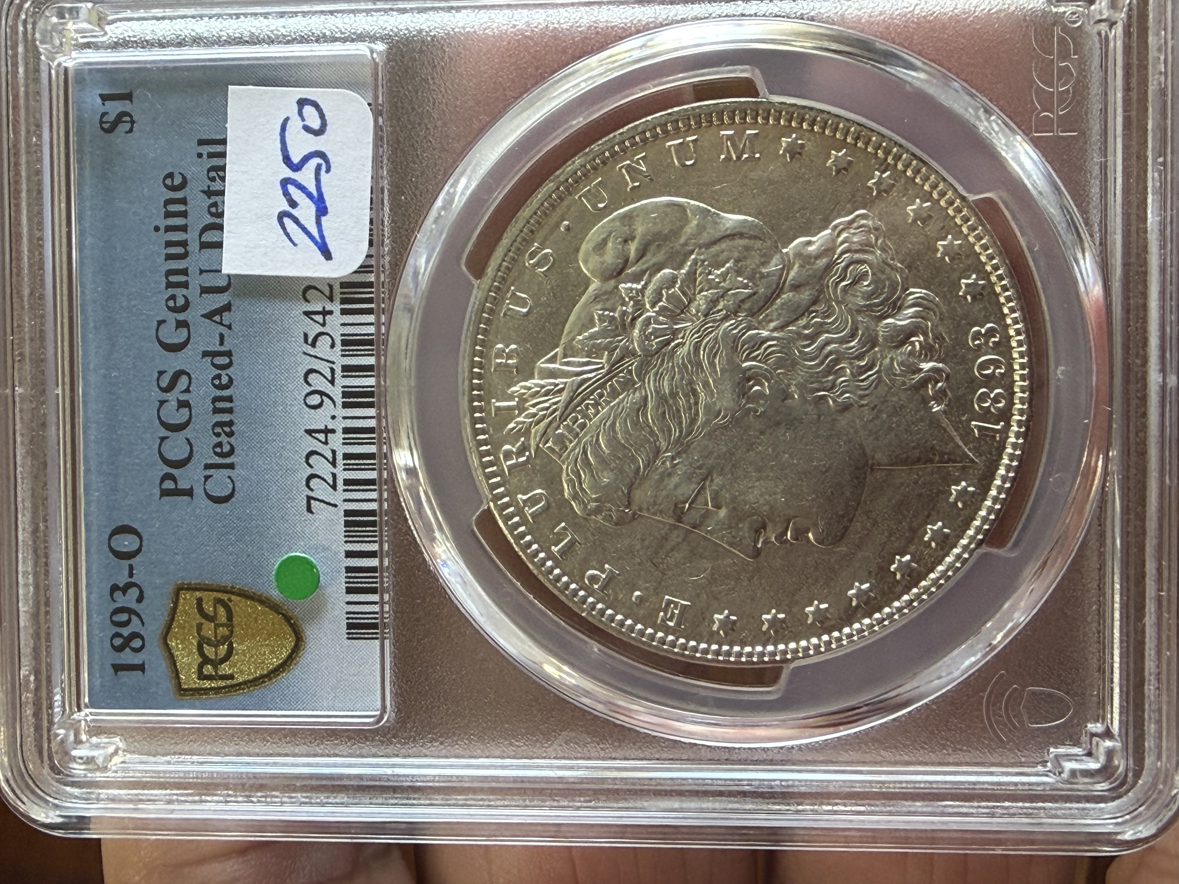 1893 O MORGAN SILVER DOLLAR 