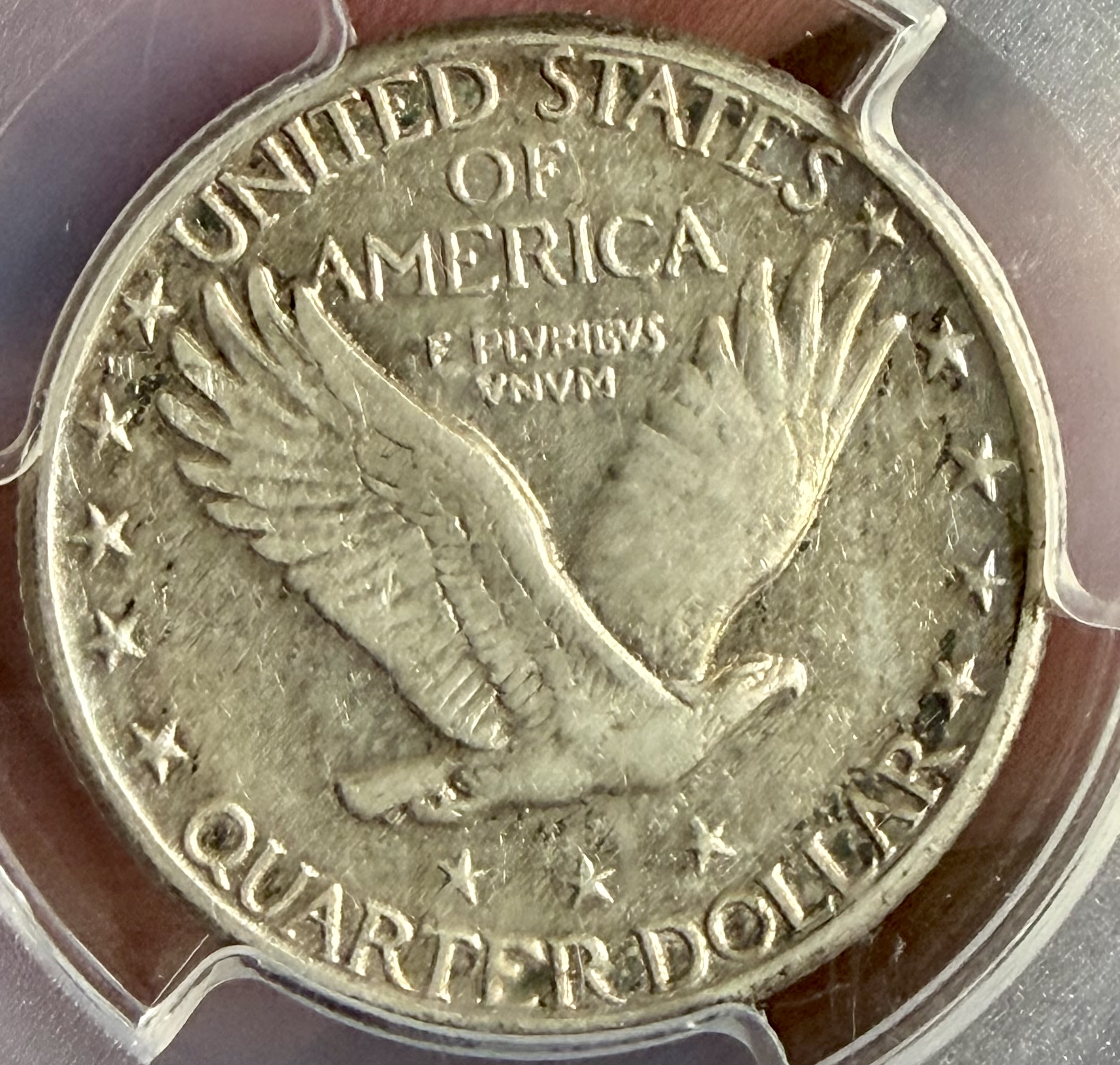 1923 S STANDING LIB QUARTER  view 2