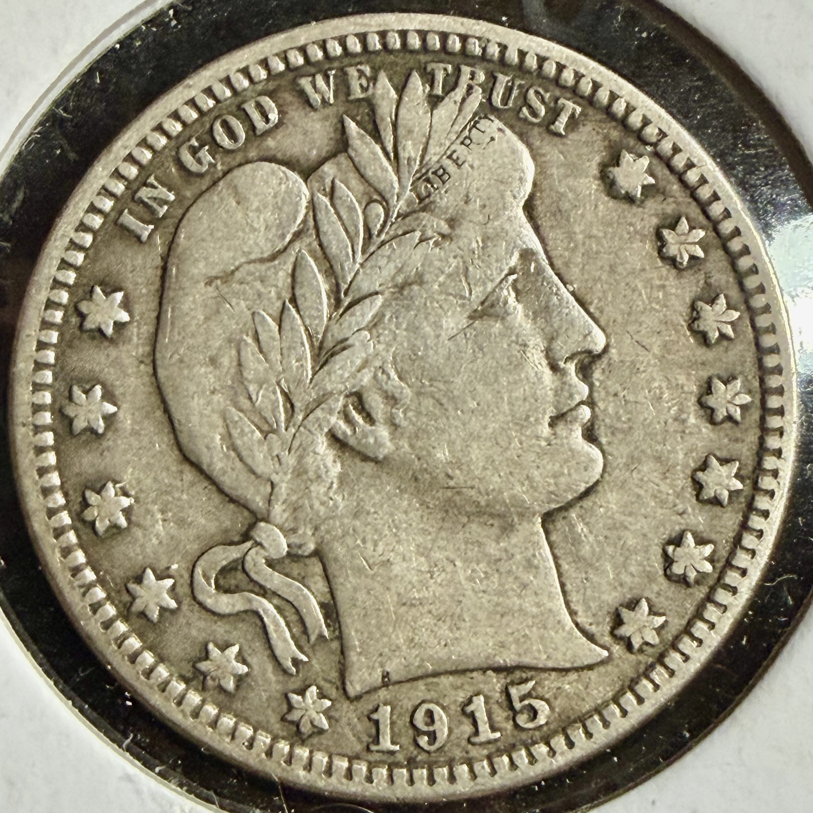 1915 D Barber Quarter