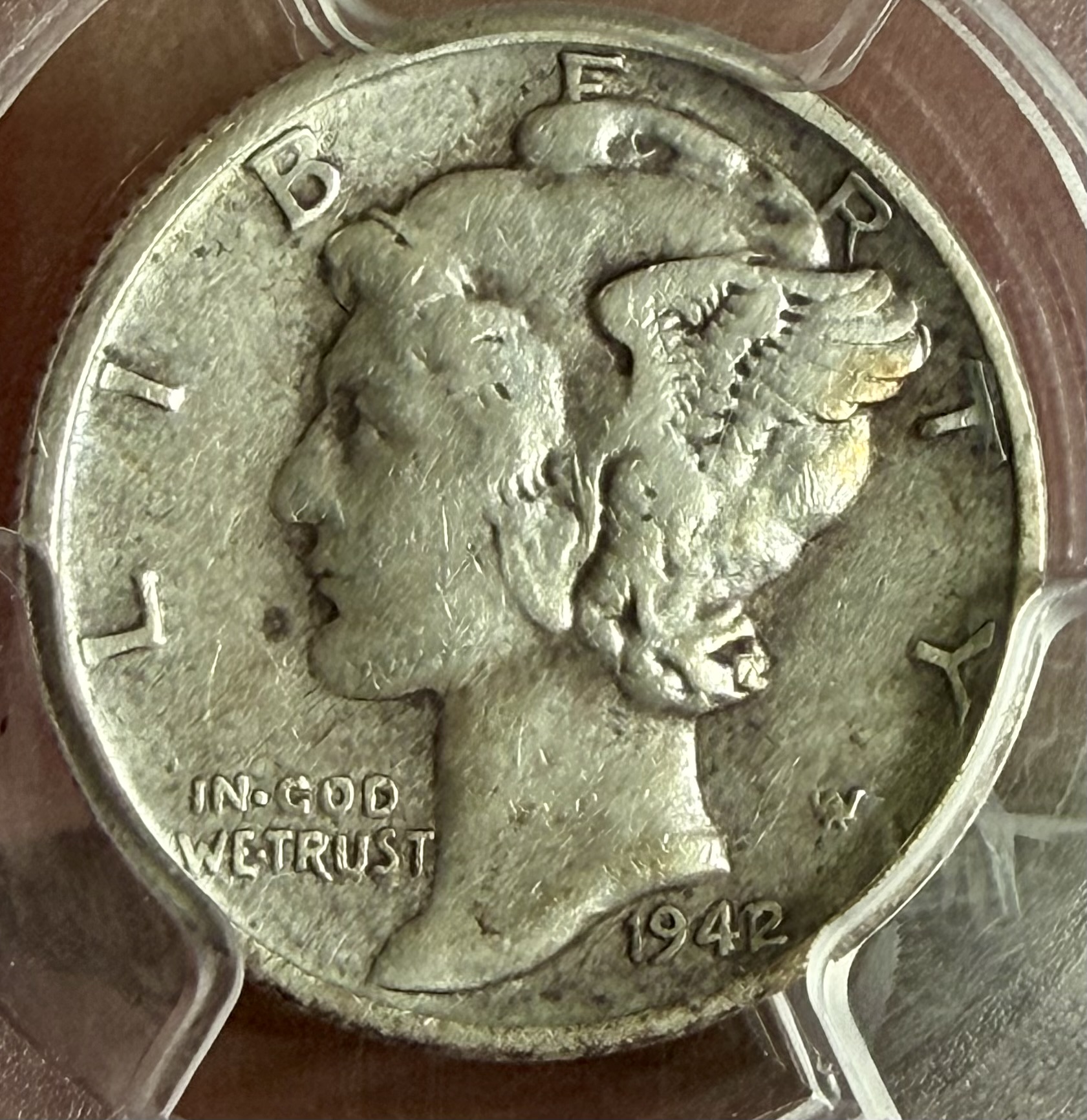 1942/1 MERCURY DIME view 3