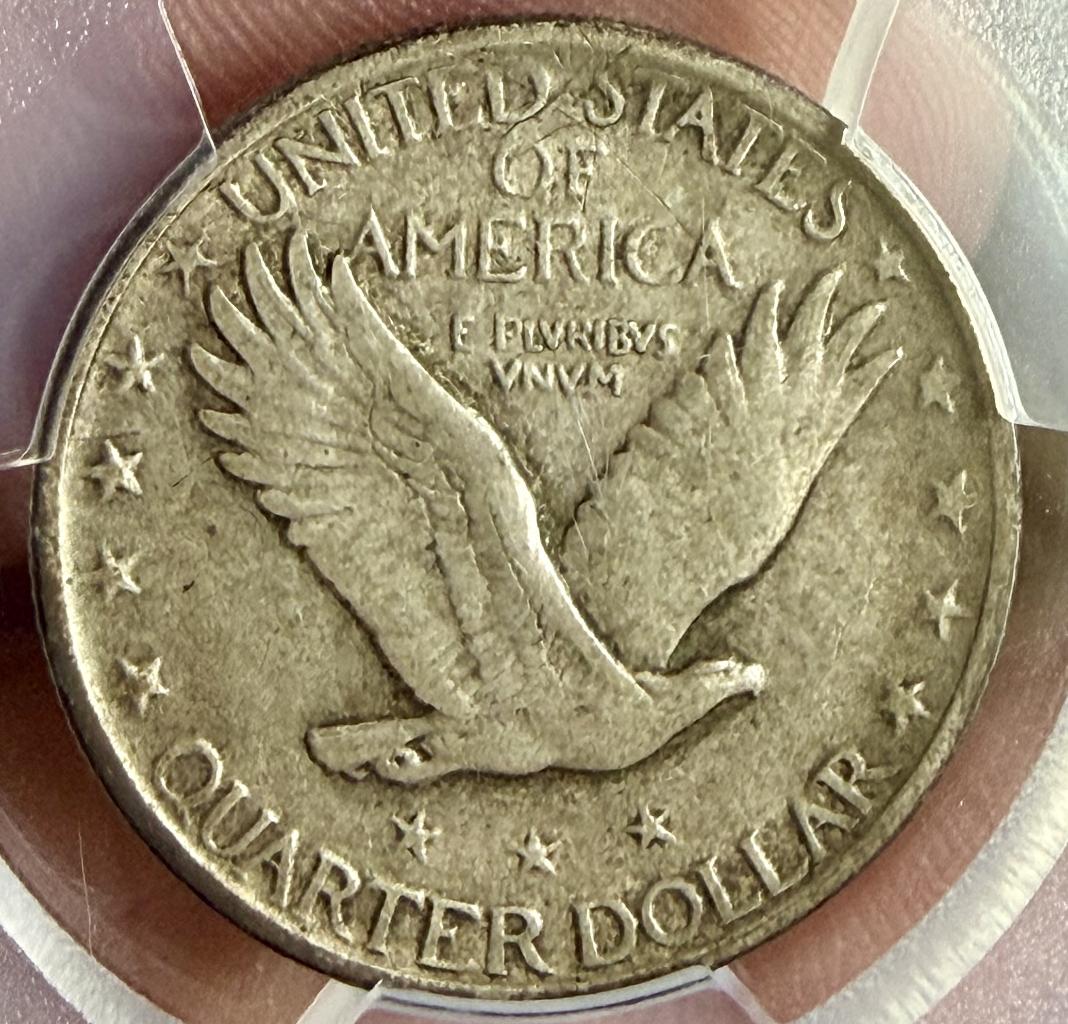 1921 STANDING LIB QUARTER  view 2