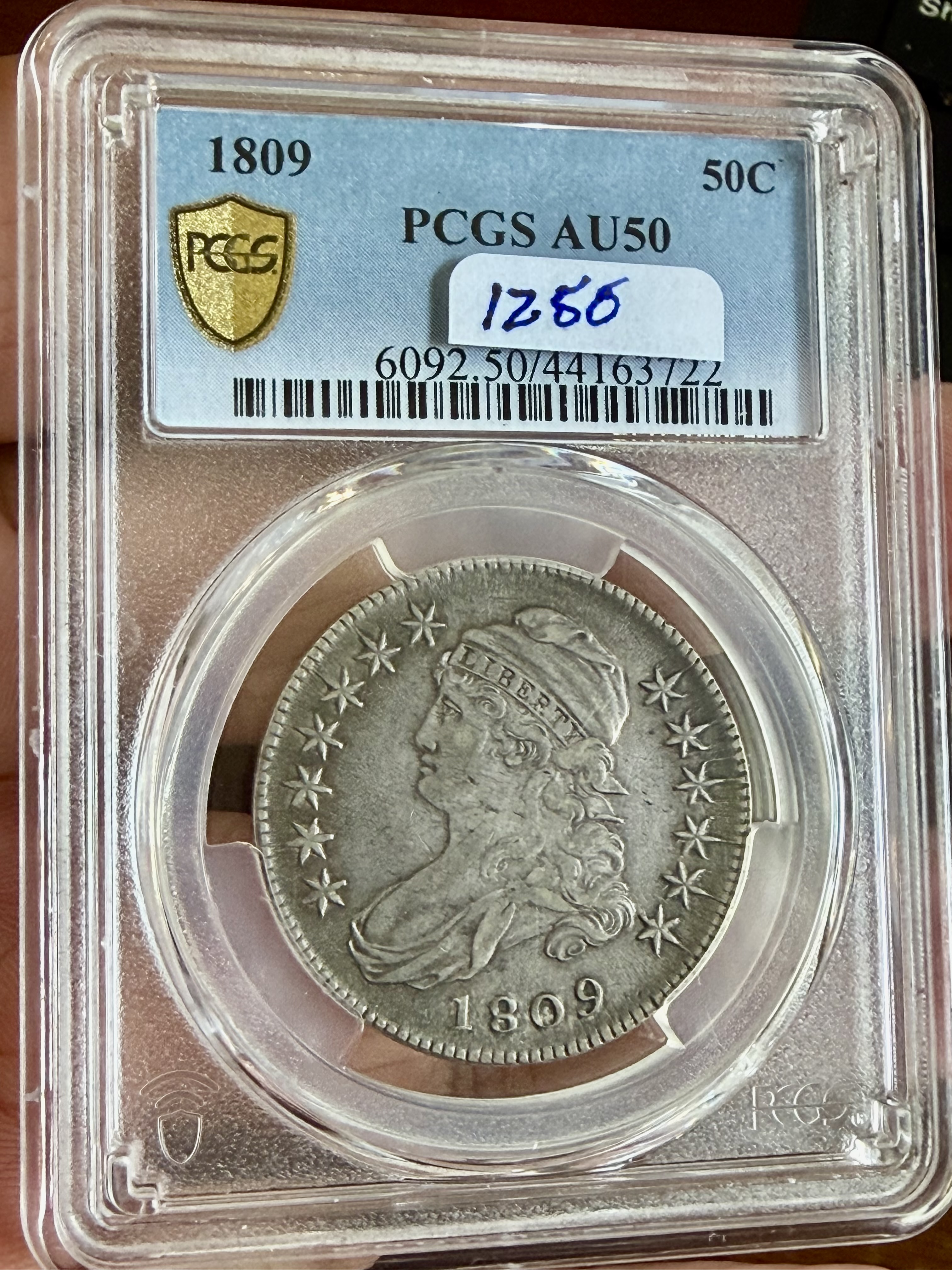 1809 BUST HALF